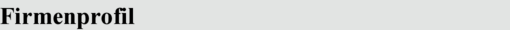 Firmenprofil